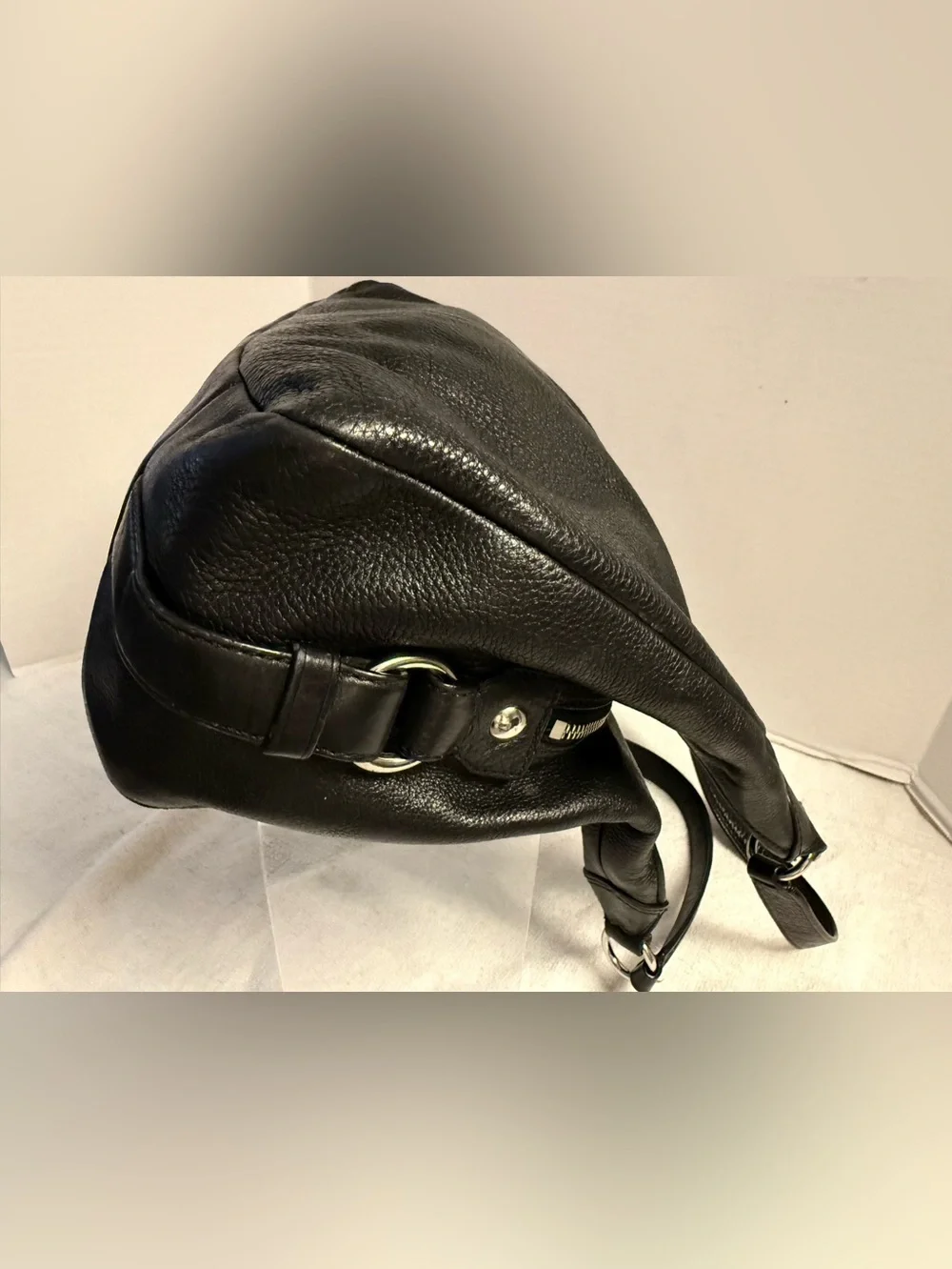 Coach Madison Maggie Leather Shoulder Bag Black Style 21225M